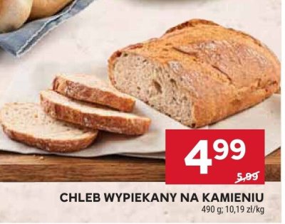 Chleb wypiekany na kamieniu 490 g promocja w Stokrotka