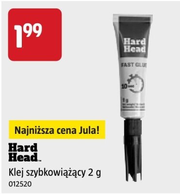 Klej szybkowiążący Hard Head 2 g promocja w Jula