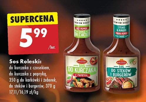 Sos do kurczaka z papryką Roleski promocja