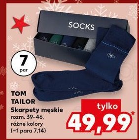 Skarpety męskie 39-46 Tom tailor promocja