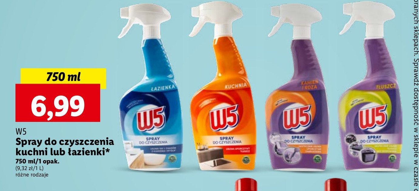 Spray higieniczna czystość do łazienki W5 promocja