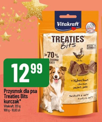 Przysmsk dla psa Treaties Bits kurczak Vitakraft promocja w POLOmarket
