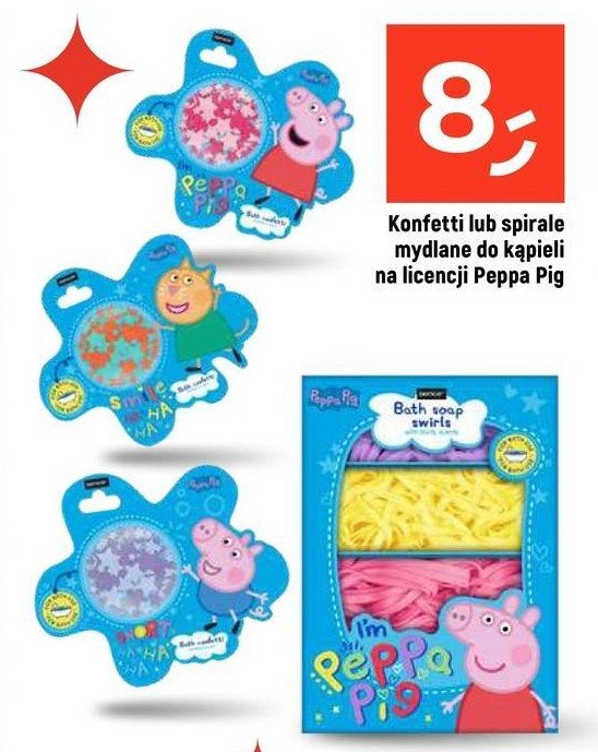 Konfetti mydlane peppa promocja