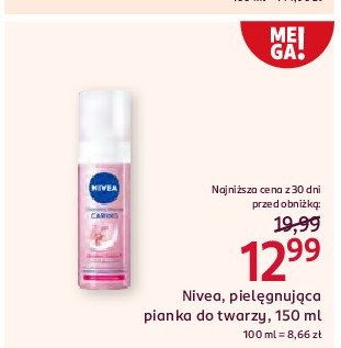 Pianka do twarzy caring Nivea promocja w Rossmann