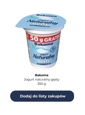Jogurt naturalny gęsty, 350 g promocja w Biedronka