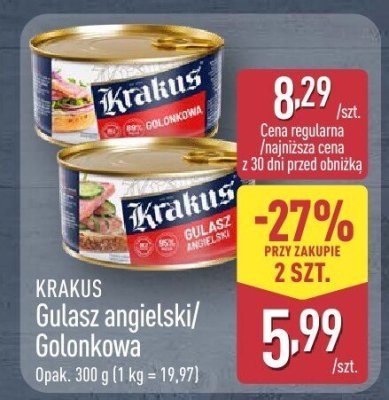 Gulasz angielski/Golonkowa KRAKUS promocja w Aldi