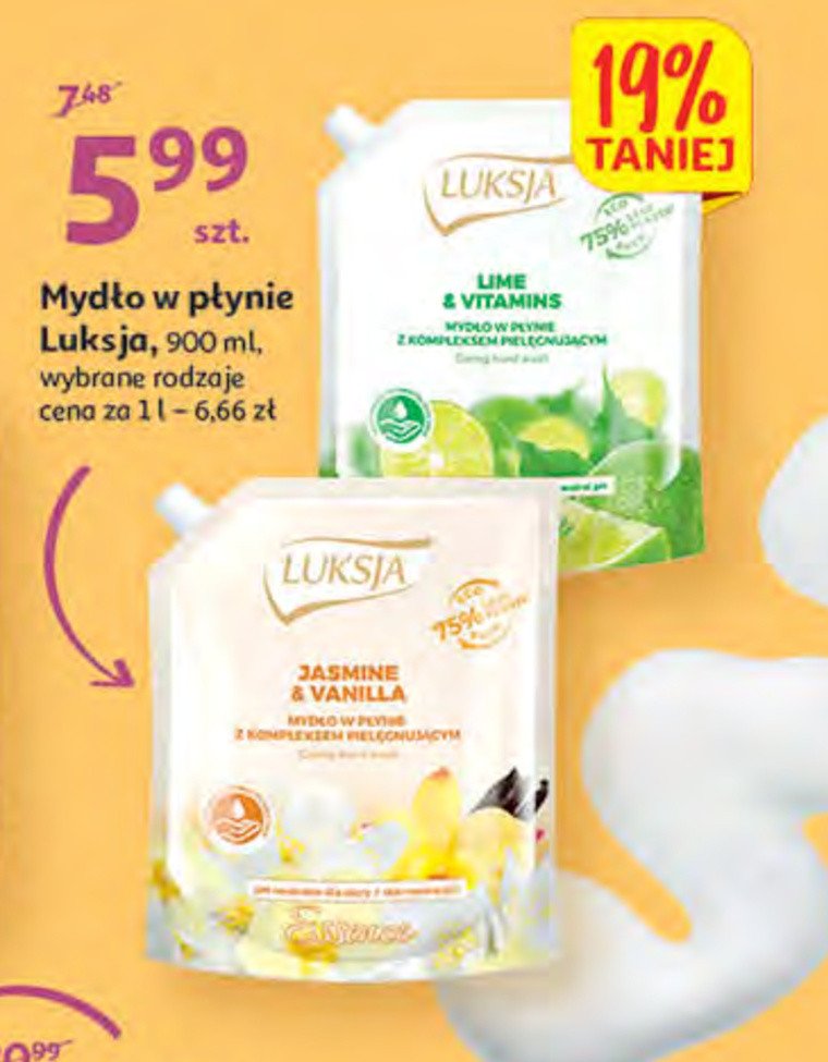 Mydło w płynie lime & vitamins Luksja essence promocja