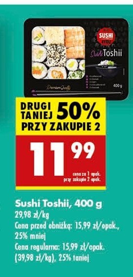 Sushi Toshii - Sushi 4you (Biedronka) promocja