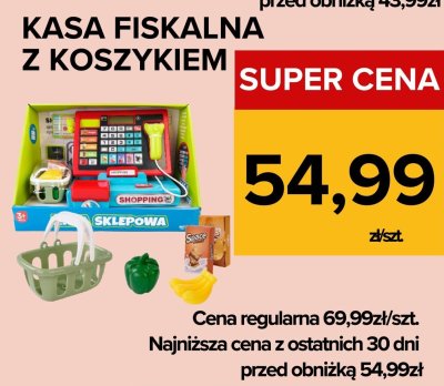 Zabawka Kasa Fiskalna z Koszykiem promocja w Supeco