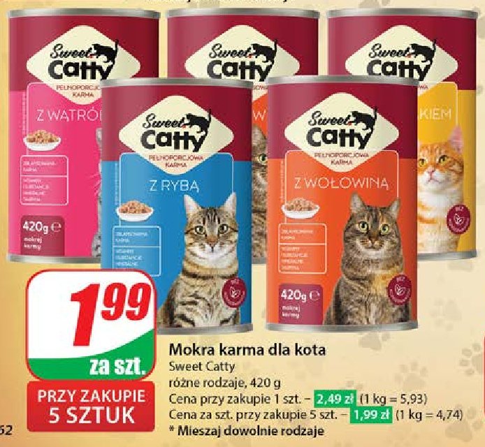 Karma dla kota z w膮tr贸bk膮 Sweet catty promocja