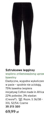 Legginsy sztruksowe czarne promocja w Tchibo
