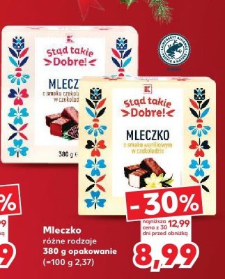 Mleczko różne rodzaje Sład Takie Dobre promocja w Kaufland