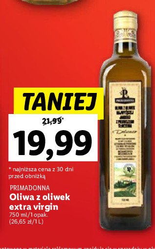 Oliwa z oliwek Primadonna promocja