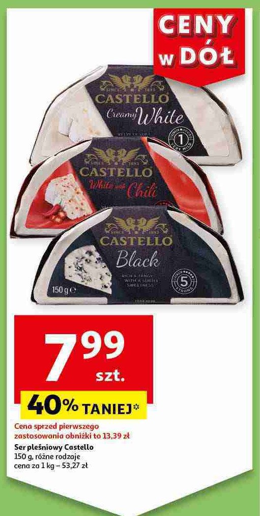 Ser pleśniowy black Castello arla promocja