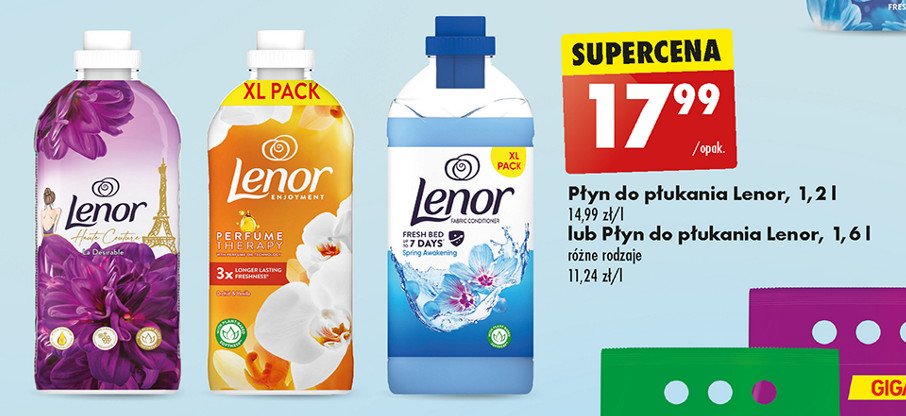 Płyn do płukania la desirable Lenor haute couture promocja