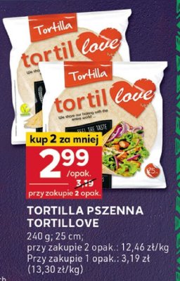 Tortilla pszenna TORTILLOVE promocja w Stokrotka
