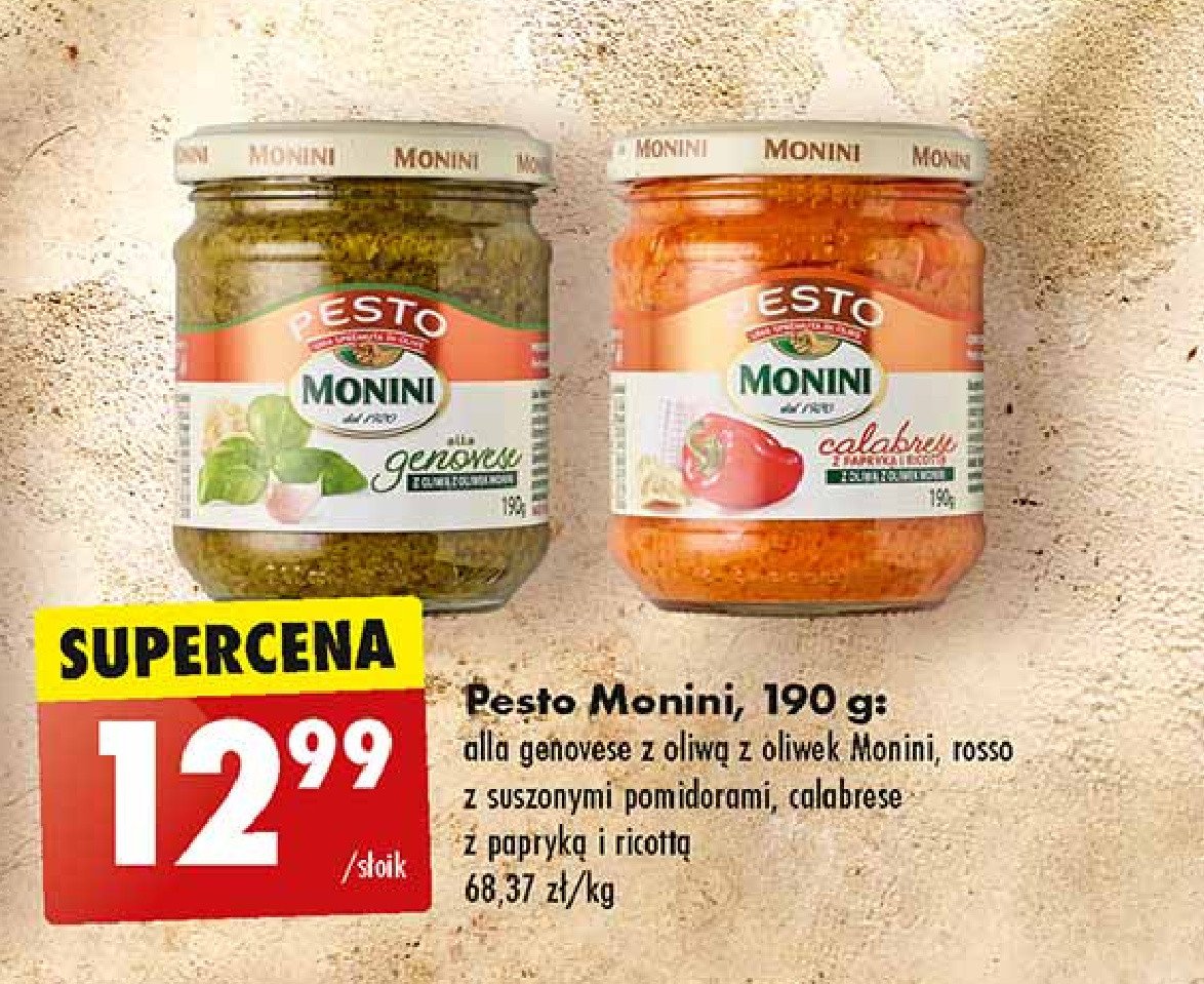 Pesto rosso Monini promocja