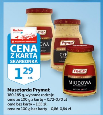 Musztarda miodowa Prymat promocja