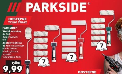 Zestaw wałków do lakieru Parkside promocja