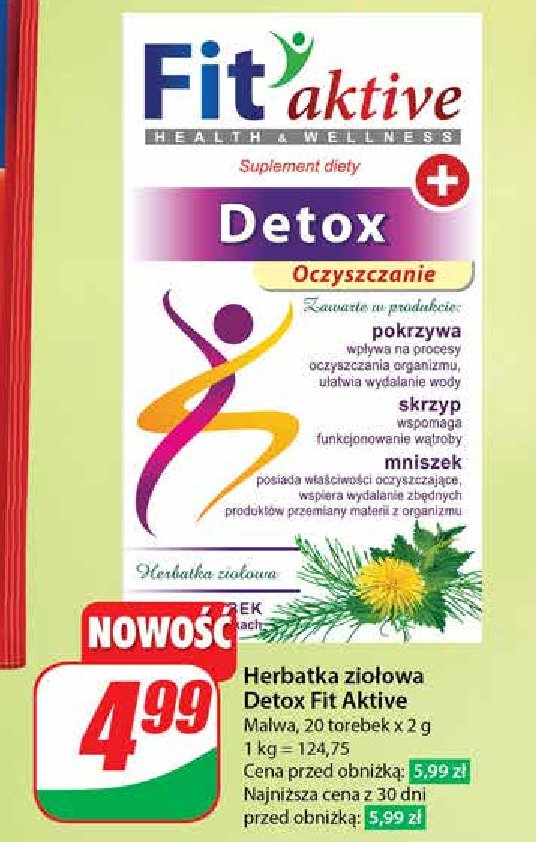Herbata detox Fit aktive promocja