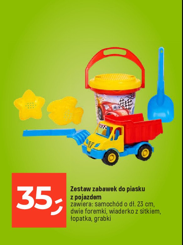 Zabawki do piasku z pojazdem promocja
