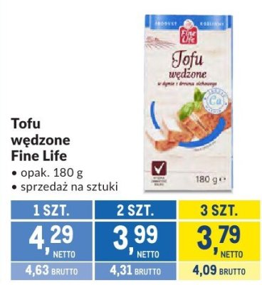 Tofu wędzone Fine Life promocja w Makro