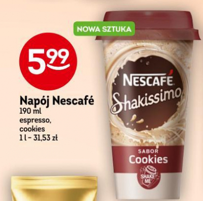 Kawa sabor cookies Nescafe shakissimo promocja