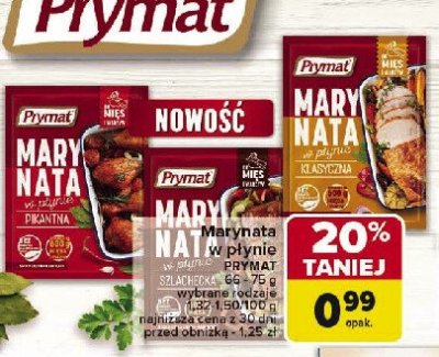 Marynata w płynie szlachecka Prymat promocja