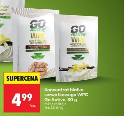 Koncentrat białka serwatkowego WPC 30 g różne rodzaje promocja w Biedronka