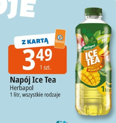 Napój Ice Tea Herbapol 1l promocja w Leclerc