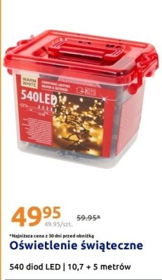 Oświetlenie świąteczne 10,7 + 5 metrów promocja w Action