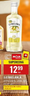 Wódka Lubelska Gruszkowa 25%/28% 200 ml promocja w Biedronka