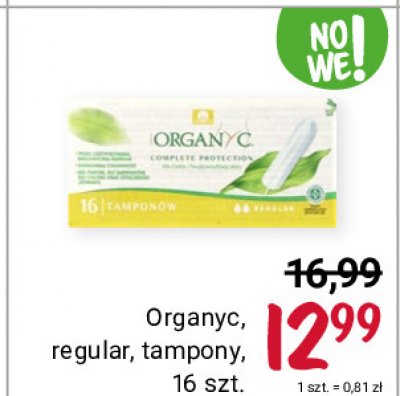 Tampony regular Organyc promocja