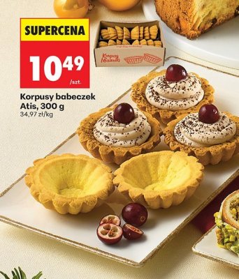 Korpusy babeczek Atis promocja w Biedronka