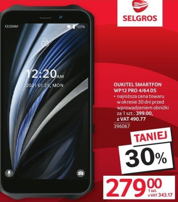 Smartfon WP12 PRO 4/64 DS OUKITEL promocja w Selgros