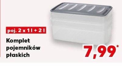 Komplet pojemników płaskich promocja w Kaufland