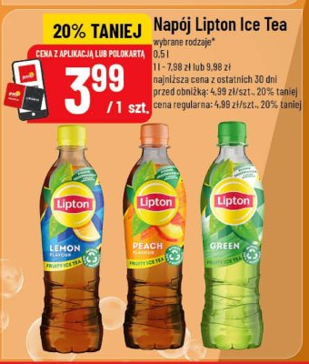 Napój Lipton Ice Tea Peach promocja w POLOmarket