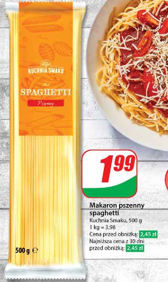 Makaron spaghetti Kuchnia smaku promocja