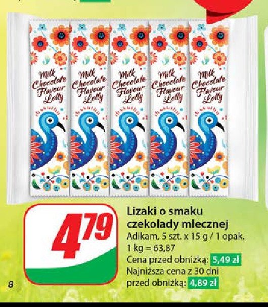 Lizak czekoladowy Adikam promocja