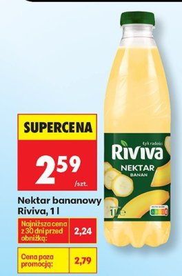 Nektar bananowy Riviva, 1 l promocja w Biedronka