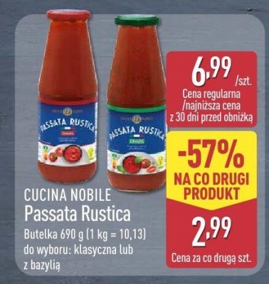 Passata Rustica z bazylią promocja w Aldi