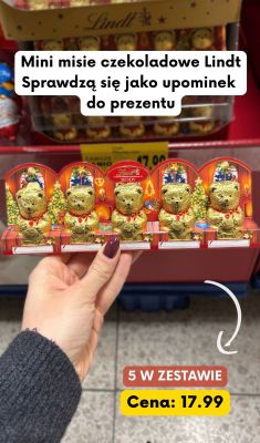 Mini misie czekoladowe Lindt Teddy 5 szt w zestawie promocja w Kaufland