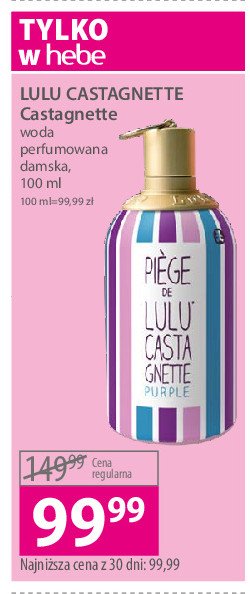 Woda perfumowana Lulu castagnette purple promocja