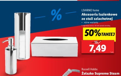 Pojemnik na chusteczki ze stali szlachetnej LIVARNO HOME promocja