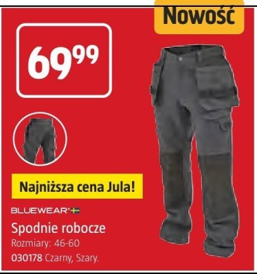Spodnie robocze BLUEWEAR promocja w Jula