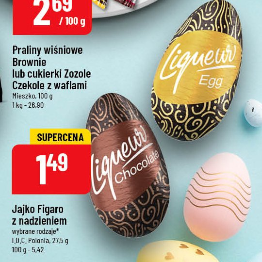 Jajka z likierem czekolada Figaro idc promocja