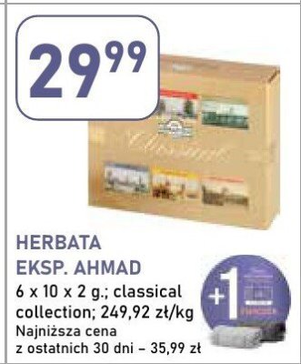 Herbata EKSP. AHMAD TEA 10 x 2 g, classical collection promocja w Stokrotka