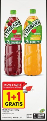 Napój niegazowany TYMBARK różne rodzaje promocja w Intermarche