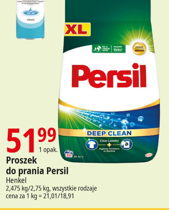 Proszek do prania deep clean Persil regular promocja