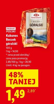 Boczek góralski  promocja w Lidl